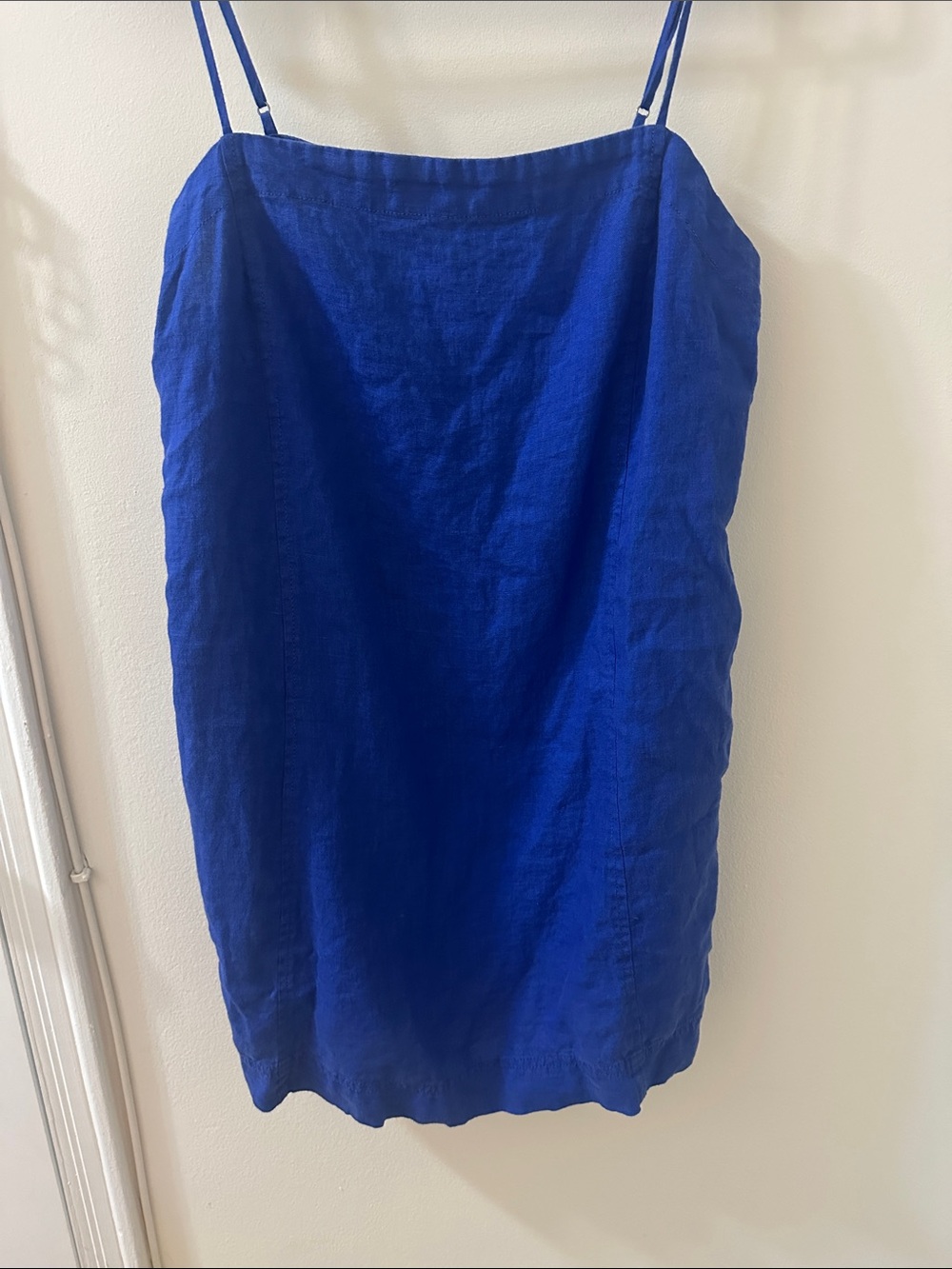 Madewell Cobalt Blue Linen Dress